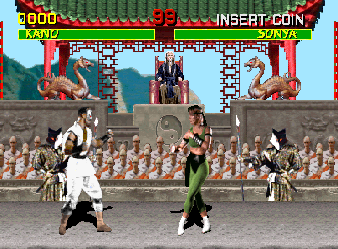 Mortal Kombat (rev 2.0 08+18+92) Screenshot 1